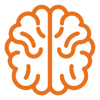 stylized image of human brain